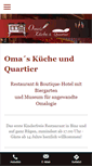 Mobile Screenshot of omas-kueche-binz.de