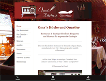Tablet Screenshot of omas-kueche-binz.de